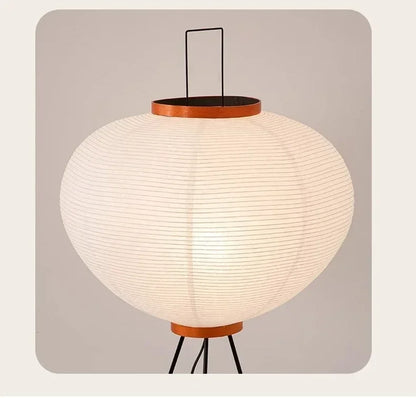 Japanese Noguchi Akari Rice Paper Floor Lamp – Elevate Your Space with Wabi Sabi Lighting for a Cozy Living Room or Bedroom