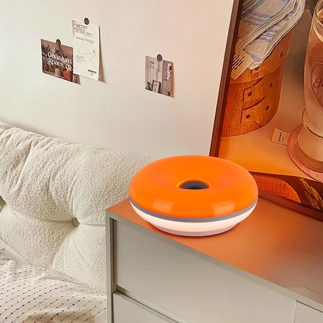 Bauhaus USB Table Lamp Donut Ambient Light For Bedroom