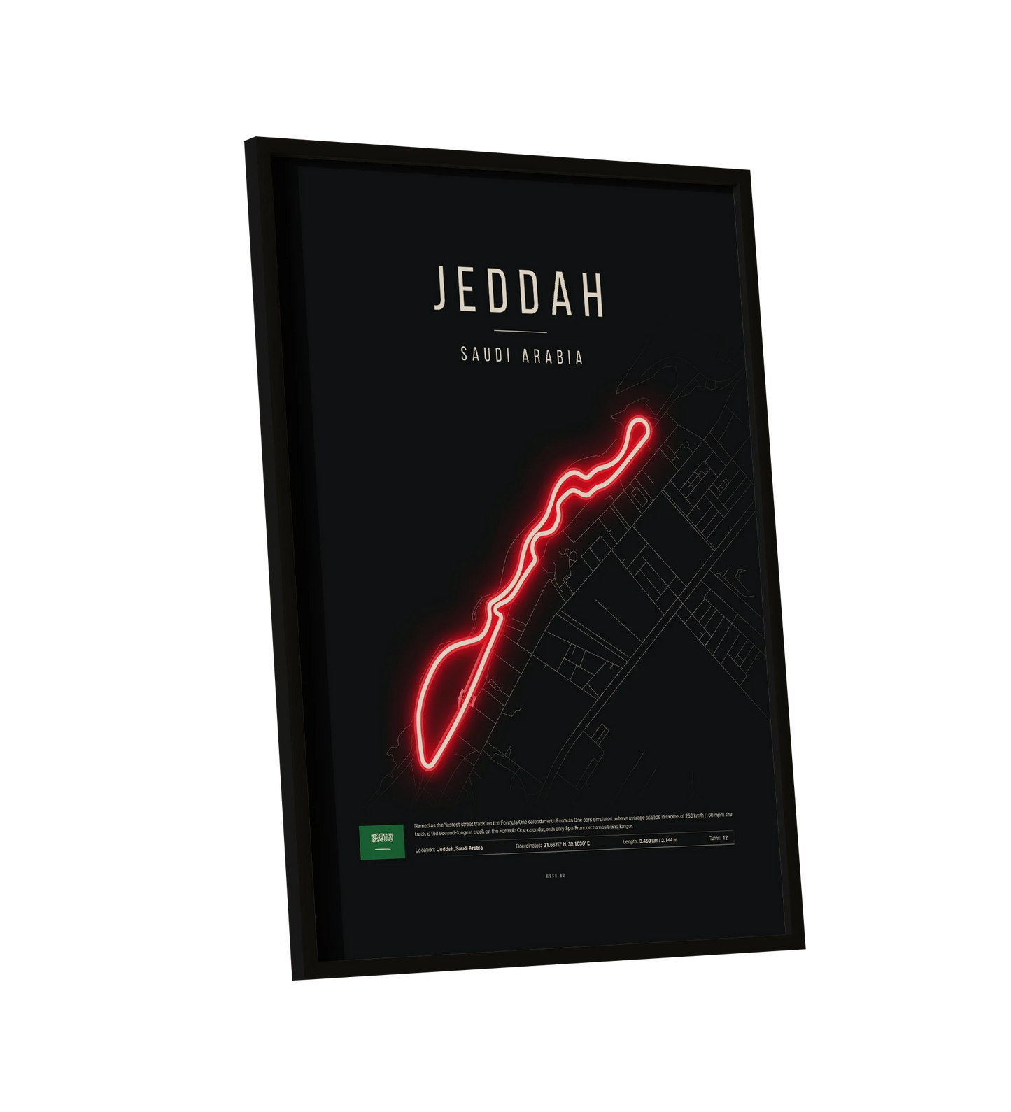 Saudi Arabian Grand Prix 2025 | Jeddah Corniche F1 UV LED Neon Light