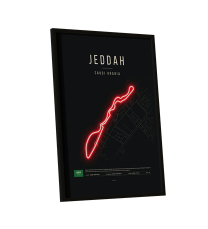 Saudi Arabian Grand Prix 2025 | Jeddah Corniche F1 UV LED Neon Light