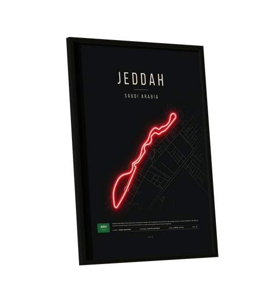 Saudi Arabian Grand Prix 2025 Formula 1 - Jeddah Corniche F1 Circuit LED Neon Sign Light