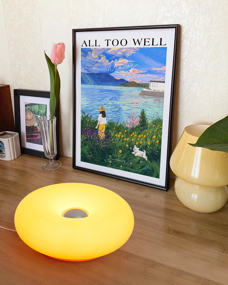 Bauhaus USB Table Lamp Donut Ambient Light For Bedroom