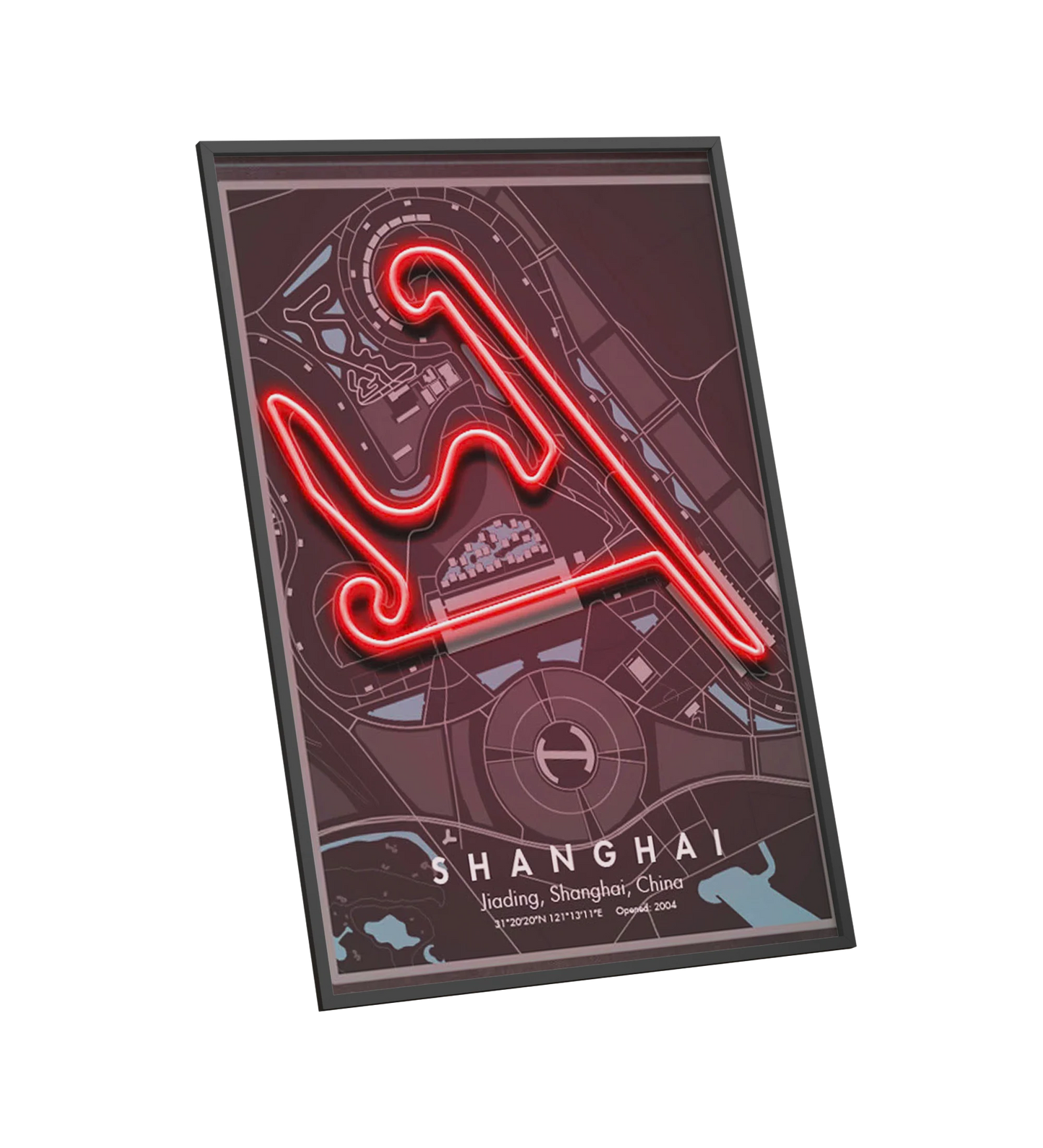 China Motorsport Race Track - Shanghai Circuit LED Neon Sign Art
