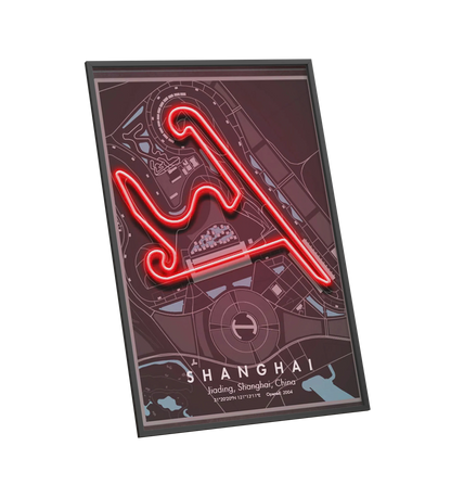 China Motorsport Race Track - Shanghai Circuit LED Neon Sign Art