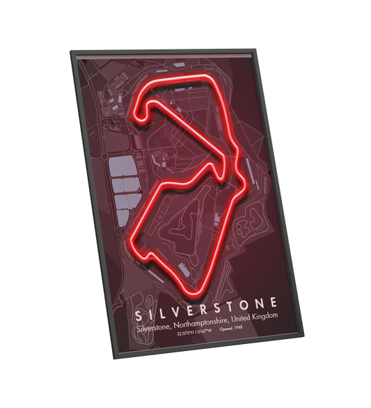 England Motorsport Race Track - Silverstone Circuit LED Neon Sign Art