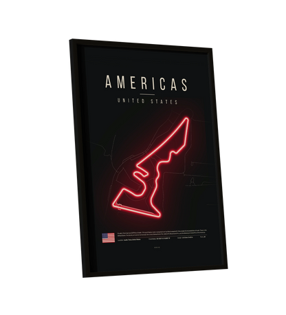 United States Grand Prix 2025 | Circuit of the Americas F1 UV LED Neon Light