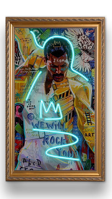 We Will Rock You | UV LED Wall Art