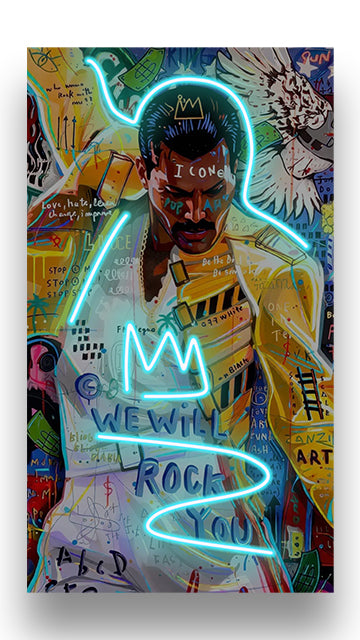We Will Rock You | UV LED Wall Art