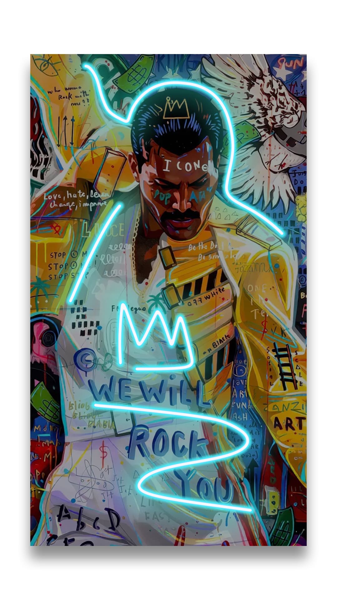 We Will Rock You | UV LED Wall Art