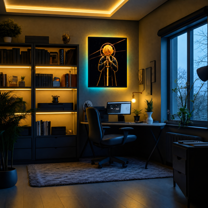 Anime Zinetsu Neon Wall Art – UV Printed Custom LED Neon Artwork