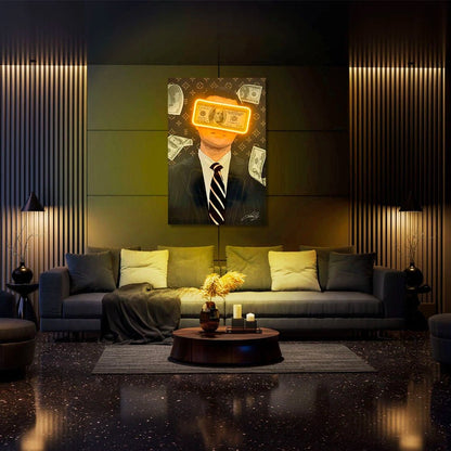 Wolf of Wall Street Money Rain | UV LED Wall Art