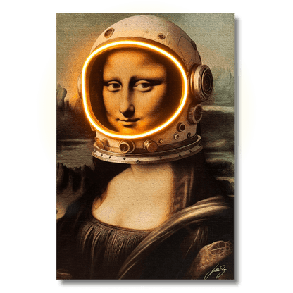 La Gioconda Astronaut | UV LED Wall Art