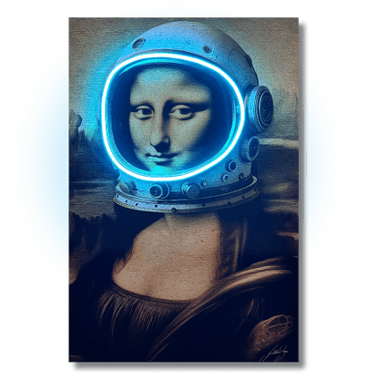 La Gioconda Astronaut | UV LED Wall Art