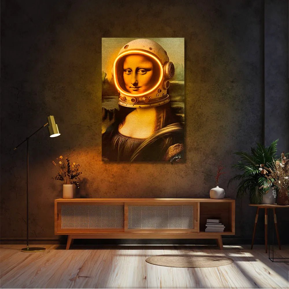 La Gioconda Astronaut | UV LED Wall Art