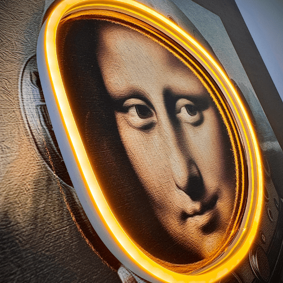 La Gioconda Astronaut | UV LED Wall Art
