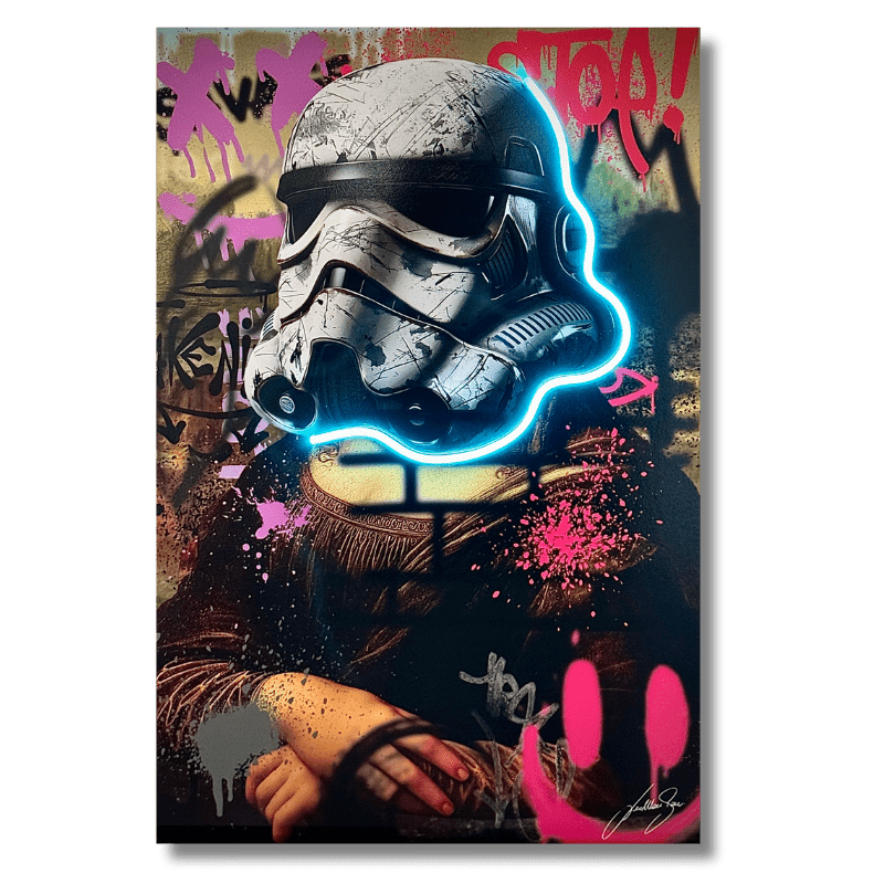 La Gioconda Mona Lisa Startwar | UV LED Wall Art