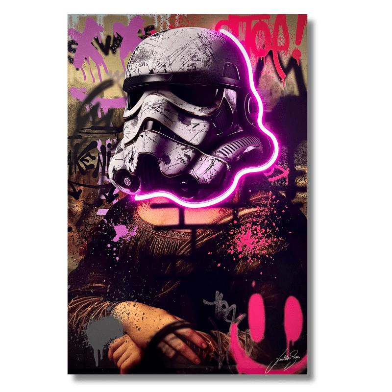 La Gioconda Mona Lisa Startwar | UV LED Wall Art