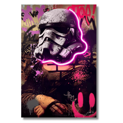 La Gioconda Mona Lisa Startwar | UV LED Wall Art