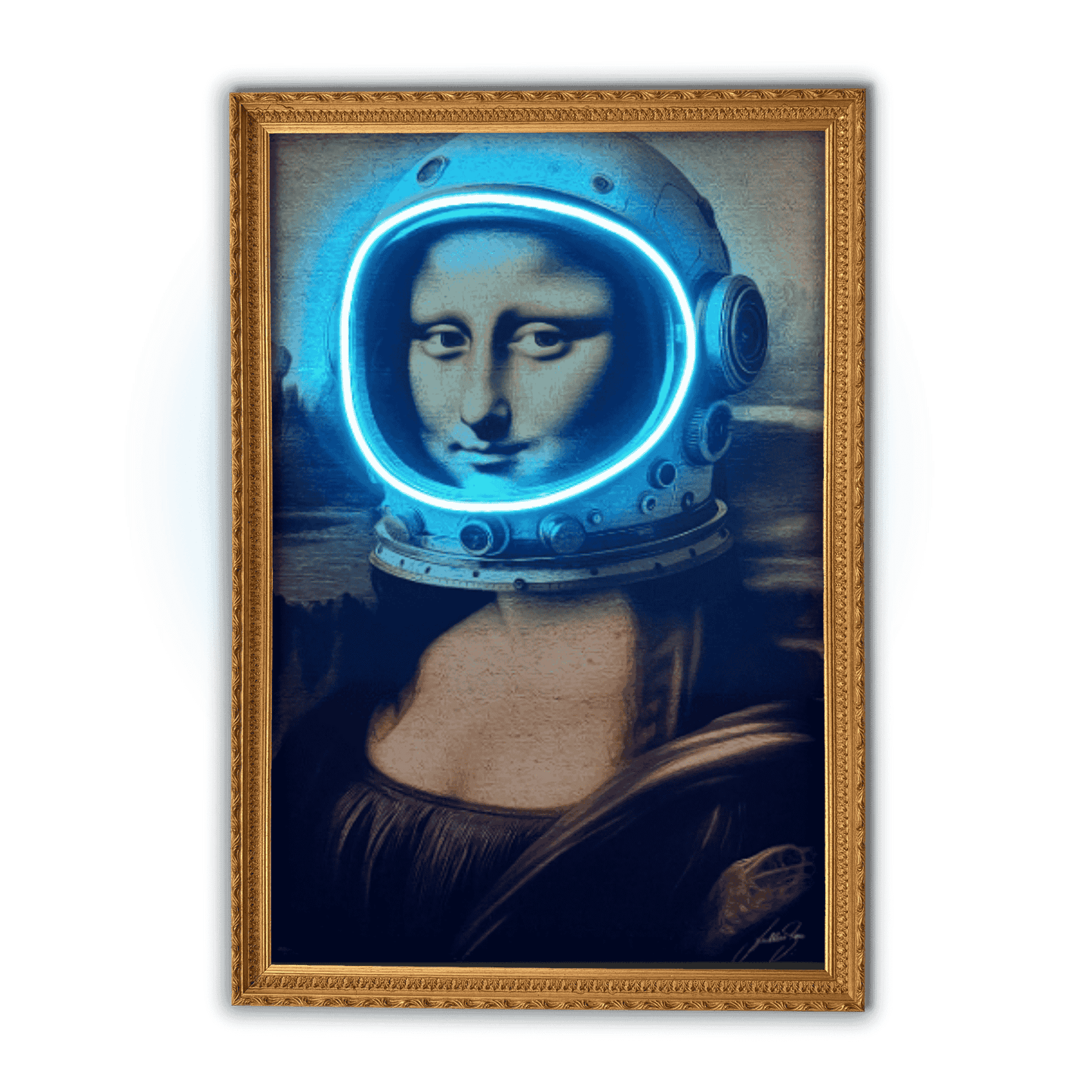 La Gioconda Astronaut | UV LED Wall Art