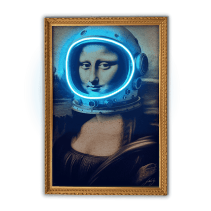 La Gioconda Astronaut | UV LED Wall Art