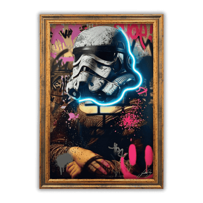 La Gioconda Mona Lisa Startwar | UV LED Wall Art