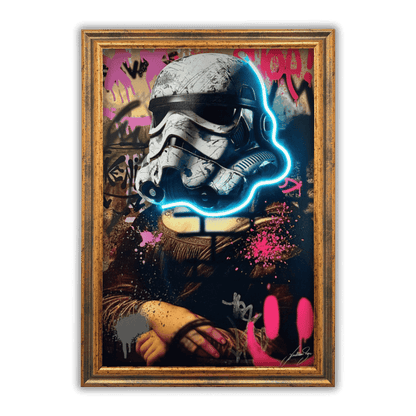 La Gioconda Mona Lisa Startwar | UV LED Wall Art