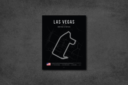Las Vegas Grand Prix 2025 LED Neon Sign - F1 Circuit Light Art for Your Space