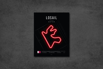 Qatar Grand Prix 2025 - The Lusail International F1 Circuit LED Neon Sign Light