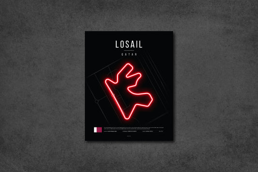 Qatar Grand Prix 2025 - The Lusail International F1 Circuit LED Neon Sign Light