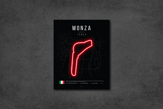 Italian Grand Prix 2025 Formula 1 - Autodromo Nazionale Monza F1 Circuit LED Neon Sign Light