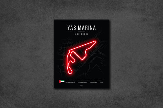 Abu Dhabi Grand Prix 2025 Formula 1 - Yas Marina F1 Circuit LED Neon Sign Light
