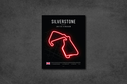 British Grand Prix 2025 Formula 1 - Silverstone F1 Circuit LED Neon Sign Light