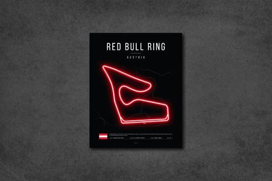 Austrian Grand Prix 2025 - Red Bull Ring F1 Circuit LED Neon Sign Light