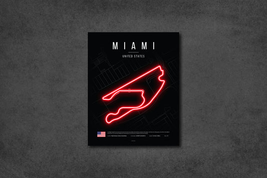 Miami Grand Prix 2025 Formula 1 - Miami International Autodrome F1 Circuit LED Neon Sign Light
