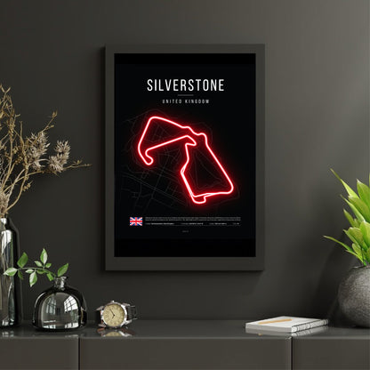 British Grand Prix 2025 Formula 1 - Silverstone F1 Circuit LED Neon Sign Light