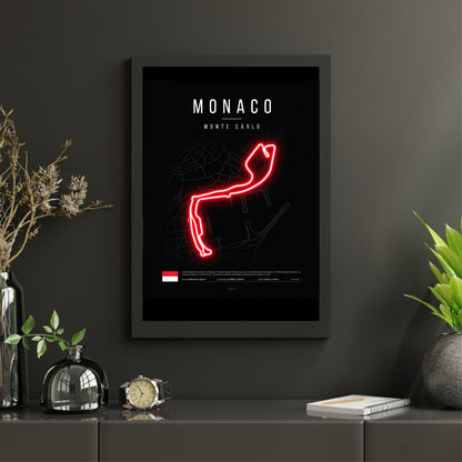 Monaco Grand Prix 2025 Formula 1 - Circuit de Monaco F1 Circuit LED Neon Sign Light