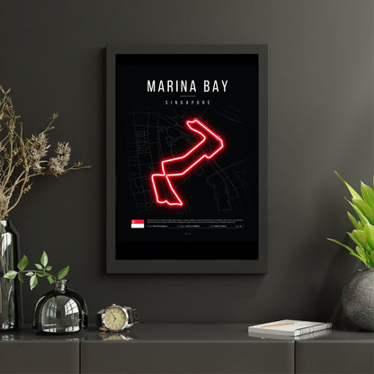 Singapore Grand Prix 2025 Formula 1 - Marina Bay Street Circuit F1 Circuit LED Neon Sign Light