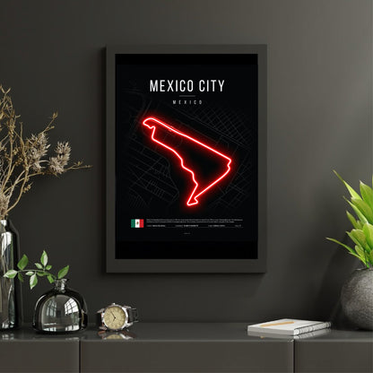 Mexico City Grand Prix 2025 Formula 1 - Autódromo Hermanos Rodríguez F1 Circuit LED Neon Sign Light (Copy)