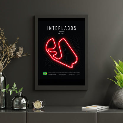Brazilian Sao Paulo Grand Prix 2025 Formula 1 - Interlagos F1 Circuit LED Neon Sign Light