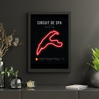 Belgian Grand Prix 2025 Formula 1 - Circuit de Spa Circuit LED Neon Sign Light