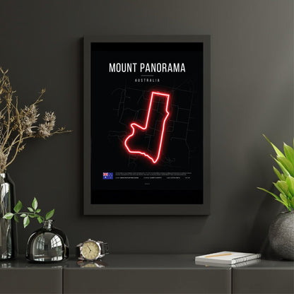 Australian Grand Prix LED Neon Light - Mount Panorama Circuit Wall Art
