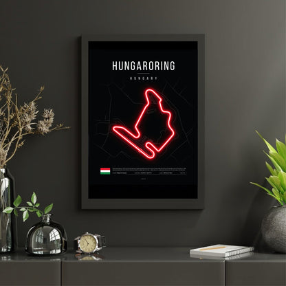 Hungarian Grand Prix 2025 Formula 1 - Hungaroring F1 Circuit LED Neon Sign Light