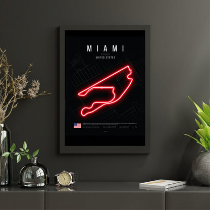 Miami Grand Prix 2025 Formula 1 - Miami International Autodrome F1 Circuit LED Neon Sign Light