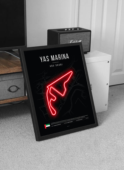 Abu Dhabi Grand Prix 2025 Formula 1 - Yas Marina F1 Circuit LED Neon Sign Light