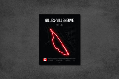 Canadian Grand Prix 2025 Formula 1 - Gilles-Villeneuve F1 Circuit LED Neon Sign Light