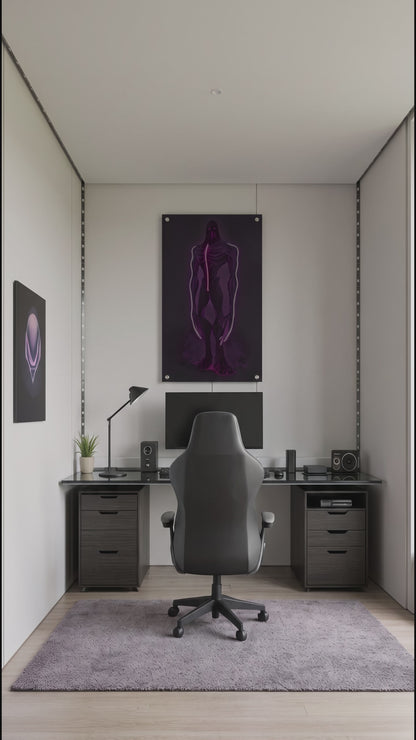 Enderman inspired LED Neon Wall Art - Premium Custom LED Neon Artwork