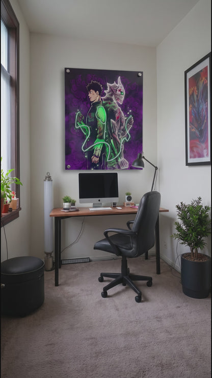 Human and Kaiju LED Neon Wall Art - Premium Custom LED Neon Artwork