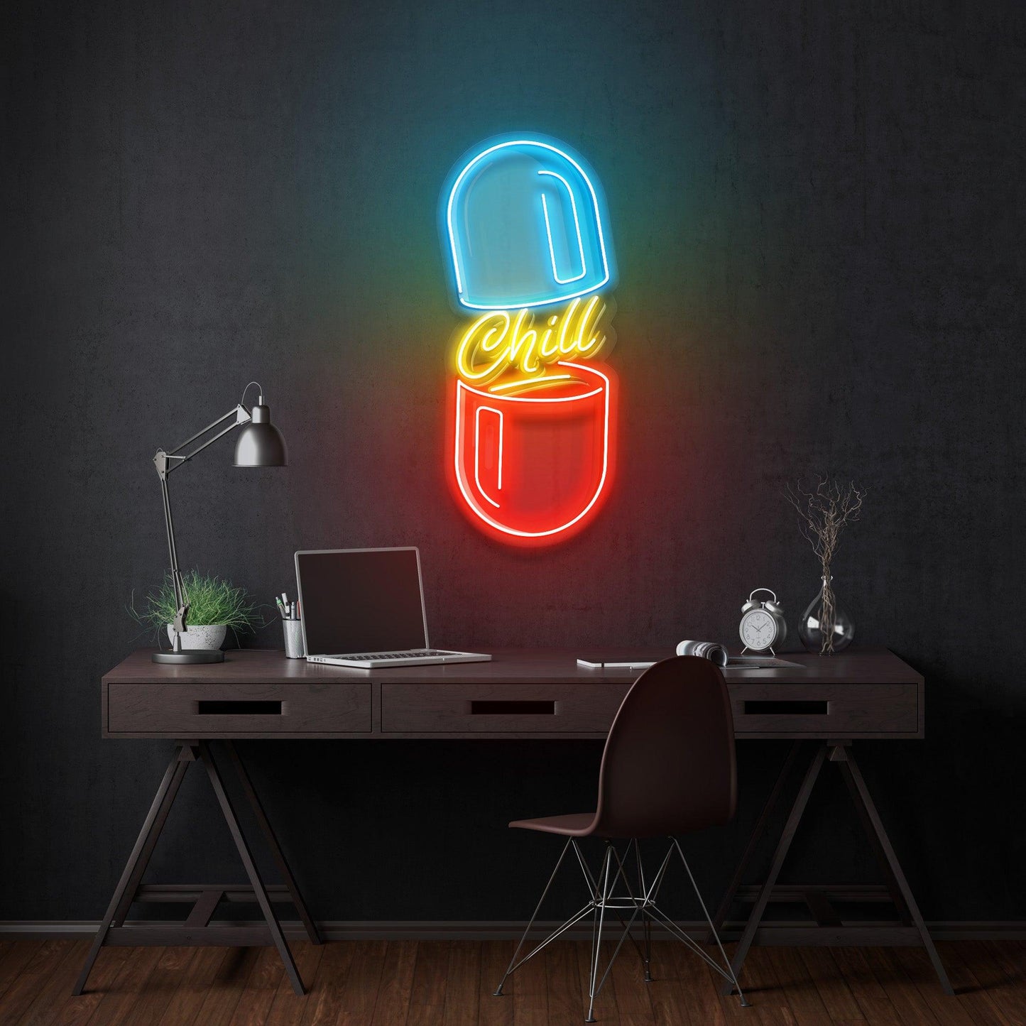 Chill Pill LED Neon Artwork