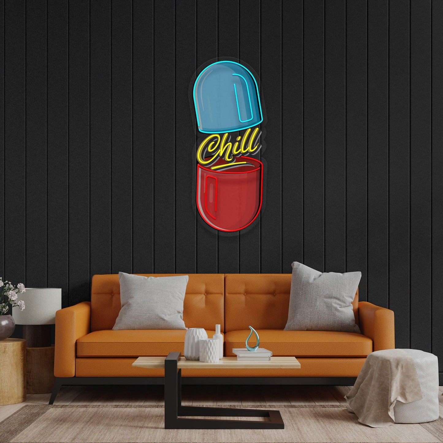 Chill Pill LED Neon Artwork