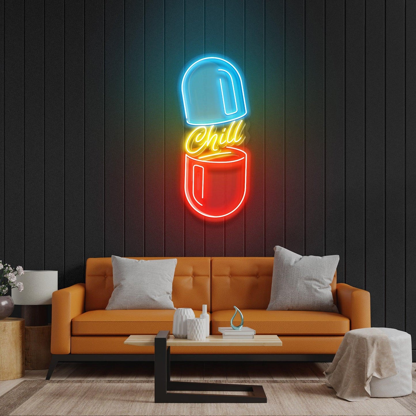 Chill Pill LED Neon Artwork